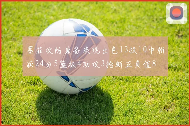 墨菲攻防兼备表现出色13投10中斩获24分5篮板4助攻3抢断正负值8