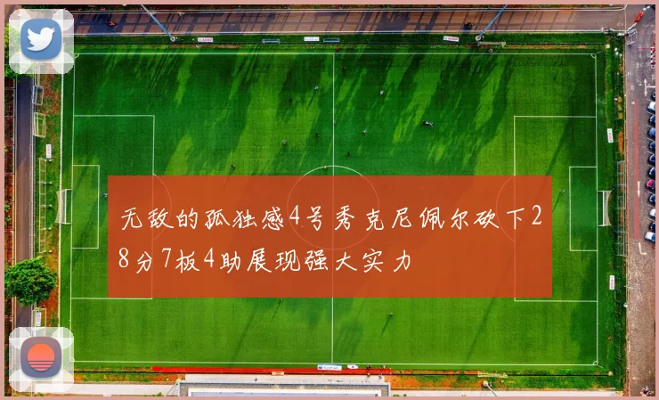 无敌的孤独感4号秀克尼佩尔砍下28分7板4助展现强大实力